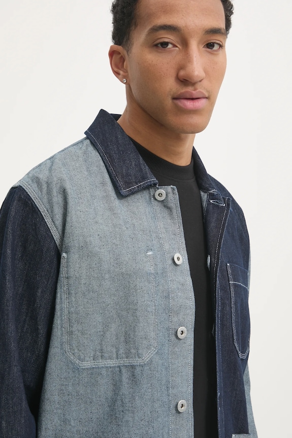 HUGO Blue koszula jeansowa 50534188 granatowy