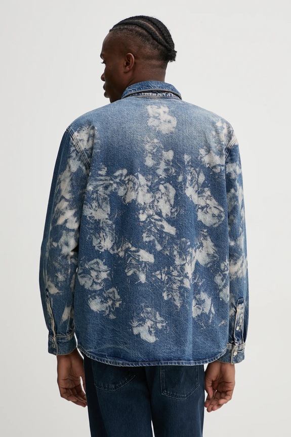 Odzież Karl Lagerfeld Jeans koszula jeansowa A1M16013 niebieski