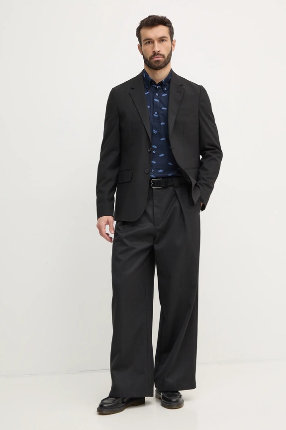 Odjeća Pamučna košulja Boss Orange 50530835 mornarsko plava