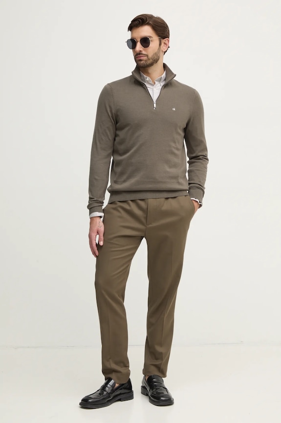 Calvin Klein cămașă K10K113614 bej SS25
