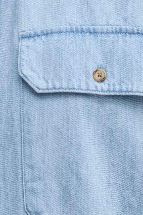 Τζιν πουκάμισο BOSS 50527795 μπλε