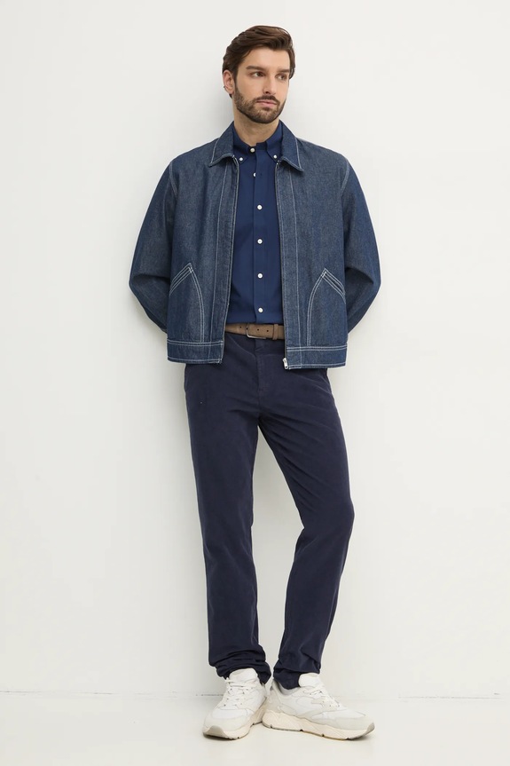 Polo Ralph Lauren camicia in cotone 710945315 blu navy SS25