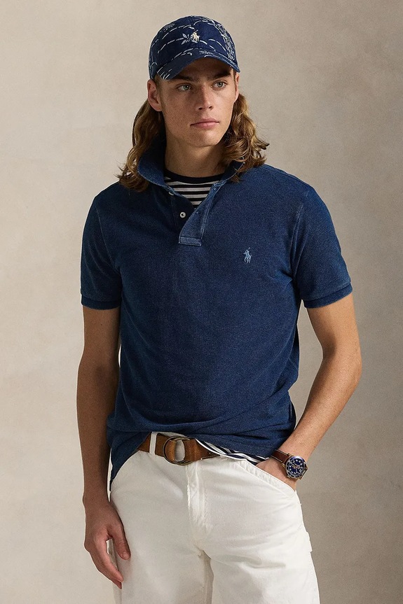 Polo Ralph Lauren polo bawełniane bawełna niebieski 710970582