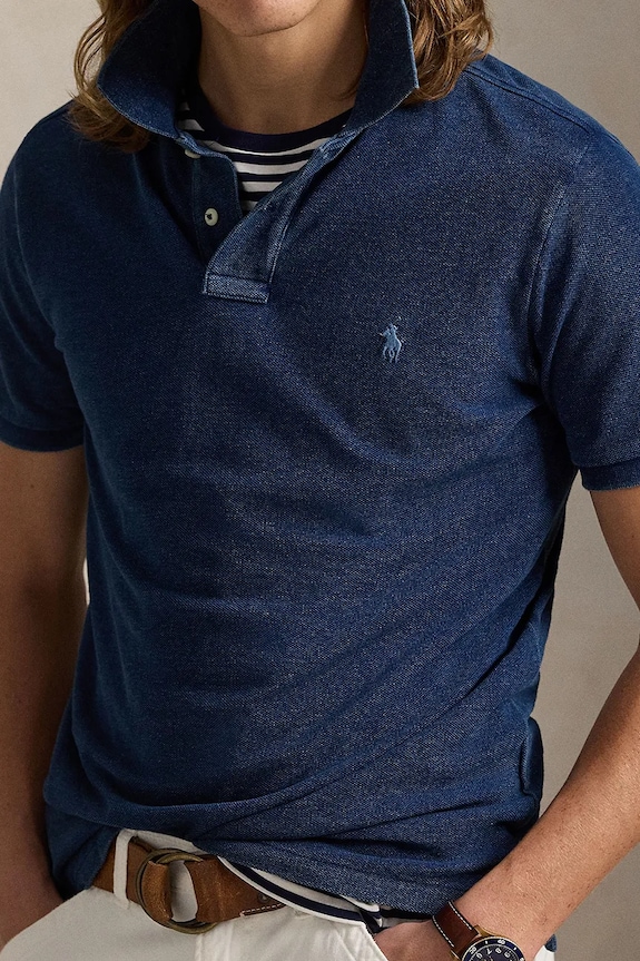 Polo Ralph Lauren polo bawełniane niebieski 710970582