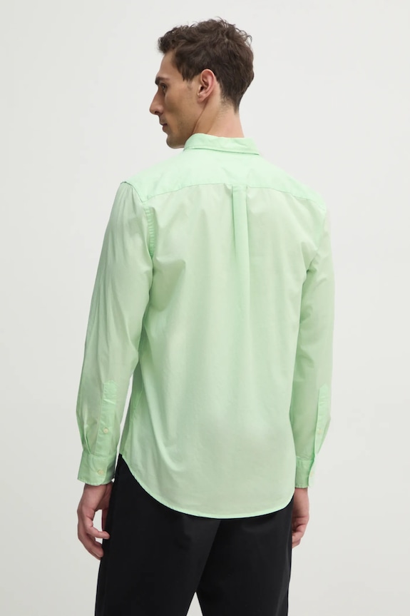 Îmbrăcăminte Tommy Hilfiger Cămașă bărbați din bumbac MW0MW37550 verde