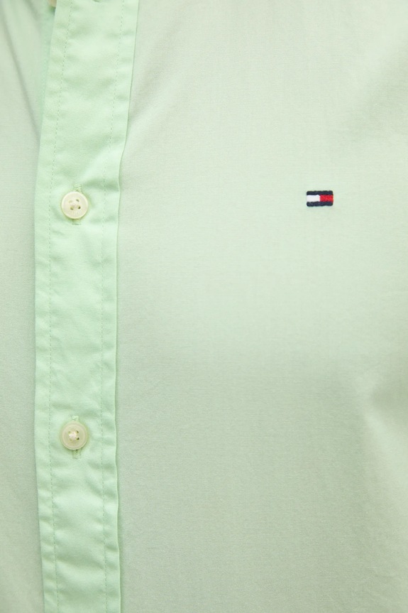 Tommy Hilfiger Cămașă bărbați din bumbac MW0MW37550 verde