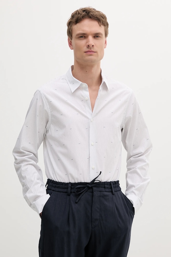 Bavlněná košile Armani Exchange regular bílá XM000719.AF13206
