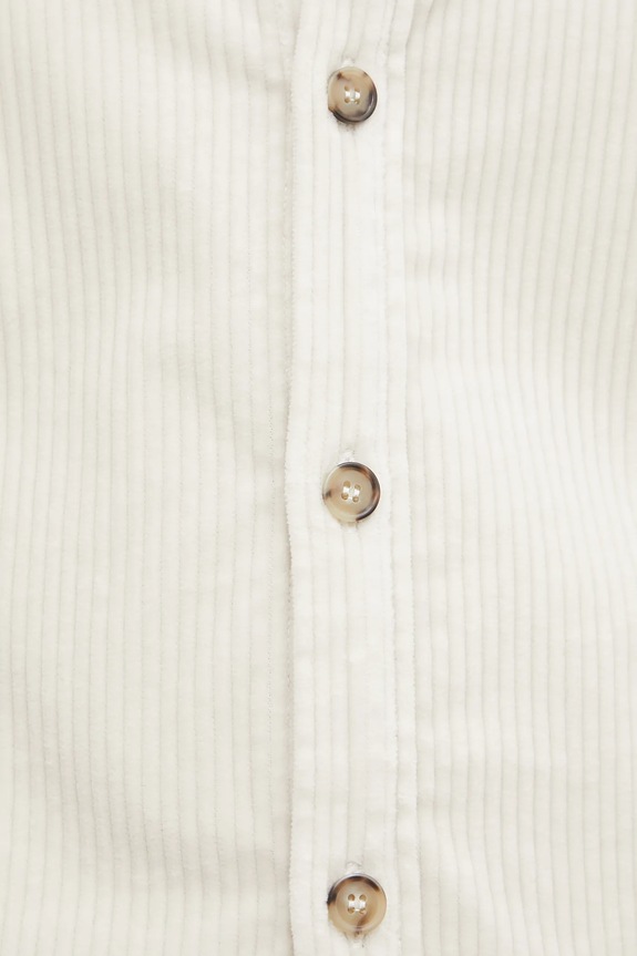 A.P.C. cămașă din velur surchemise boris COHDW.H02811 bej