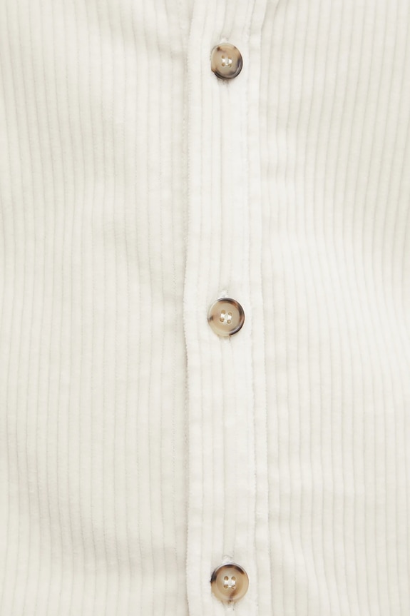 A.P.C. cămașă din velur surchemise boris COHDW.H02811 bej