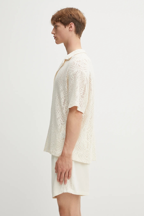 Сорочка Represent All Over Crochet Shirt MLM3837.26 бежевий SS25