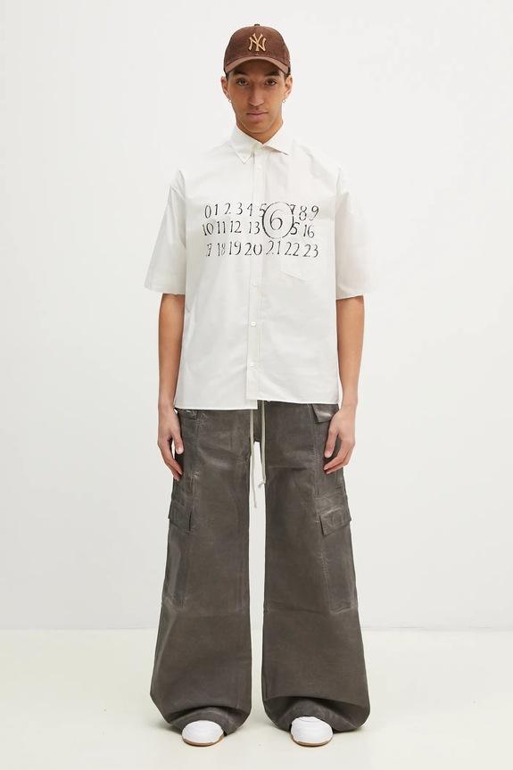MM6 Maison Margiela camicia in cotone SH0DR0007 beige