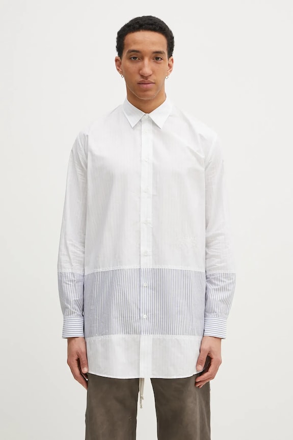 Bavlněná košile MM6 Maison Margiela regular bílá SH0DT0021