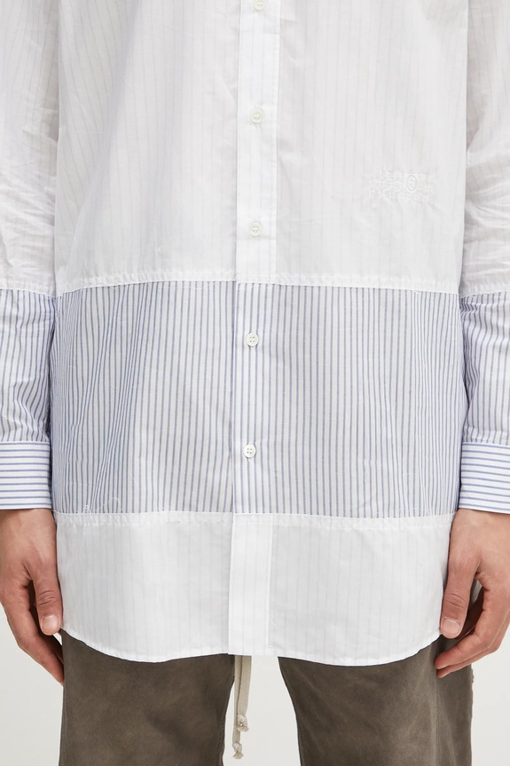 Bavlněná košile MM6 Maison Margiela bílá SH0DT0021