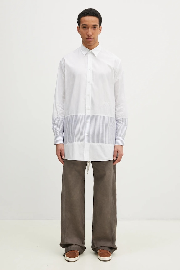 Βαμβακερό πουκάμισο MM6 Maison Margiela SH0DT0021 λευκό
