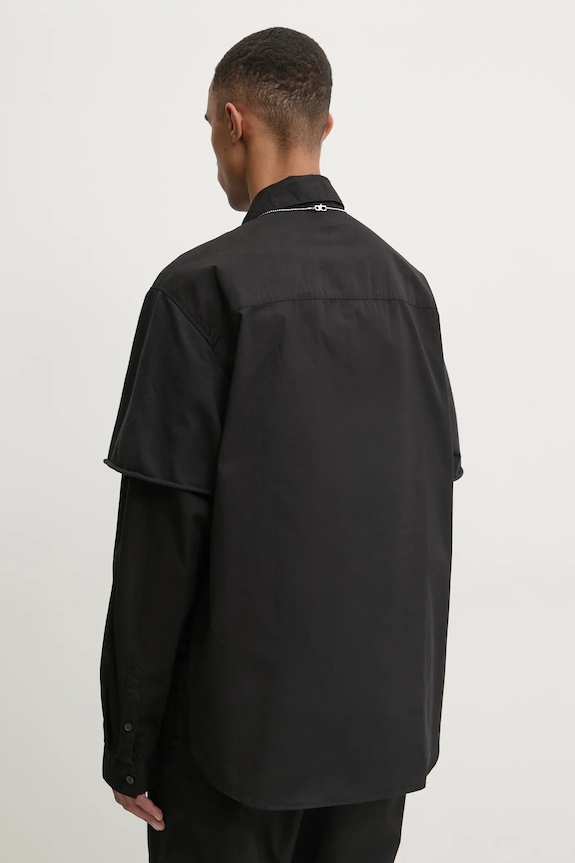 Ruházat Diesel ing S-GASTON-O SHIRT A16199.0KNAI fekete