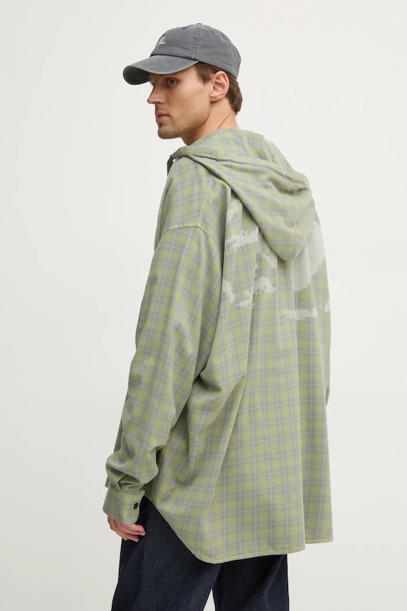 Одяг Сорочка Diesel S-DEWNY-HOOD-B SHIRT A16214.0TKAG зелений
