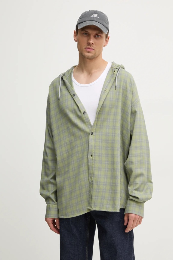 Сорочка Diesel S-DEWNY-HOOD-B SHIRT зелений A16214.0TKAG