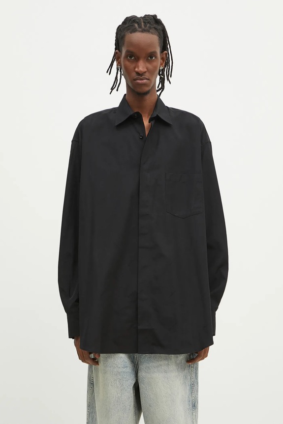 VETEMENTS cotton shirt Monogram Classic classic black UA66SH400B