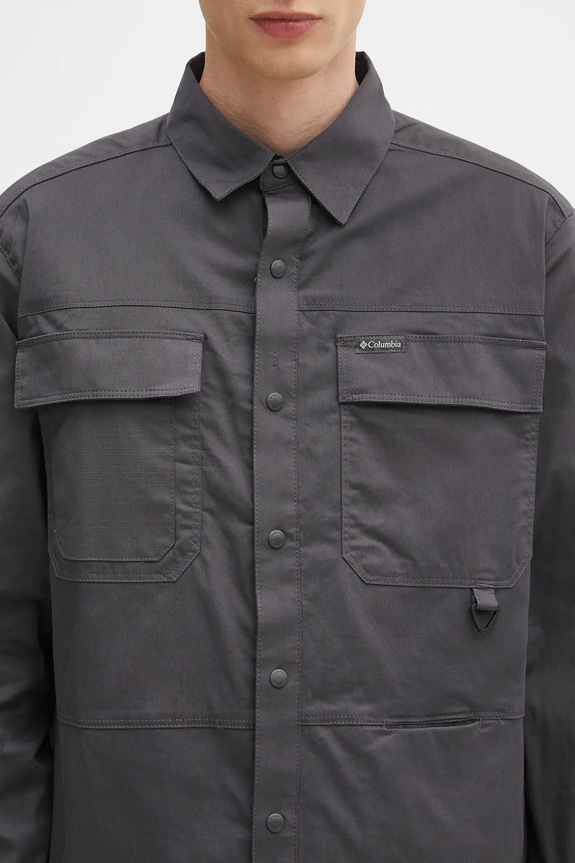 Košeľa Columbia Landroamer Twill sivá 2120581