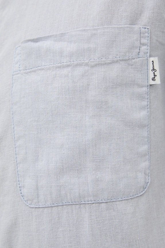 Lanena srajca Pepe Jeans AMARO PM308847 siva