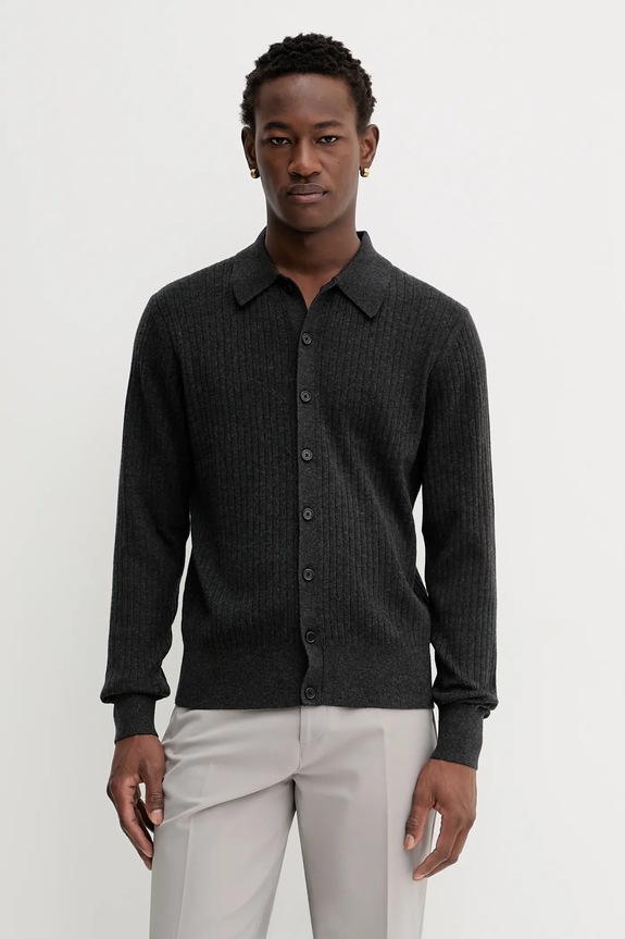 Filippa K cardigan in lana lana grigio 31320.FK