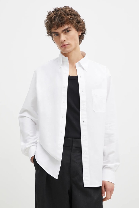 Filippa K camasa din bumbac lung alb 31255.FK