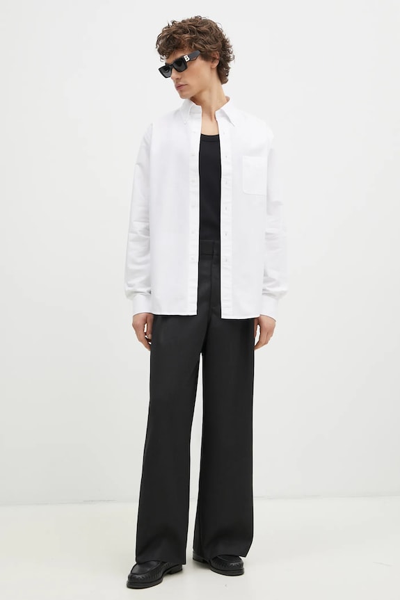Filippa K camasa din bumbac 31255.FK alb SS25