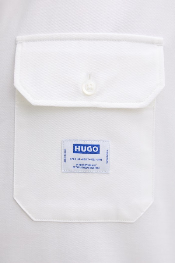 HUGO Blue koszula męska bawełniana 50517871 beżowy