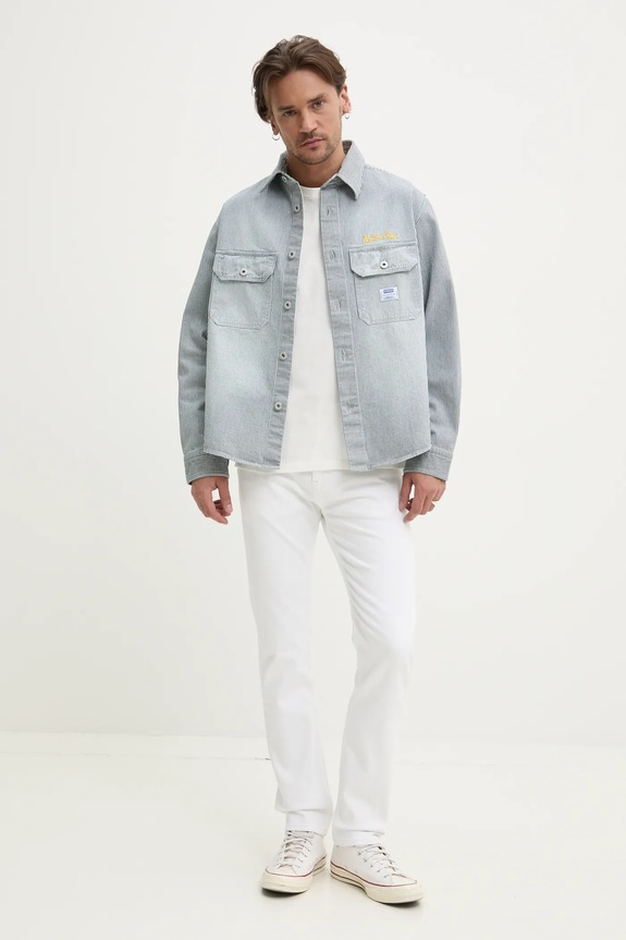 Τζιν μπουφάν Hugo Blue 50539045 μπλε SS25