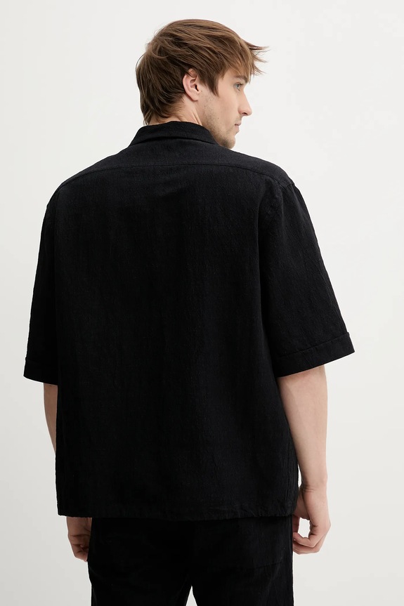 Ρούχα Πουκάμισο με μείγμα από λινό BARENA VENEZIA Camicia Mola OSU5069.2768 σκούρο μπλε