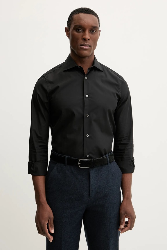 Bavlnená košeľa Paul Smith slim čierna M1R.790Y.M00050