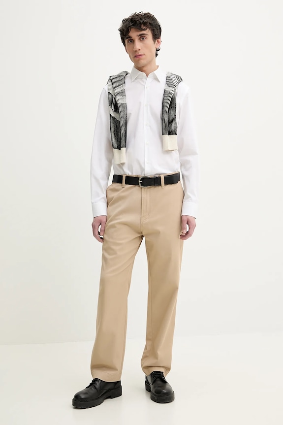HUGO camicia in cotone 50539808 bianco SS25