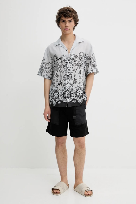 Košeľa HUGO 50539655 modrá SS25