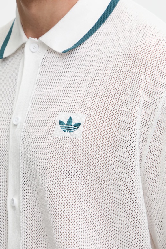 adidas Originals cotton shirt Knitted Shirt KC3526 white