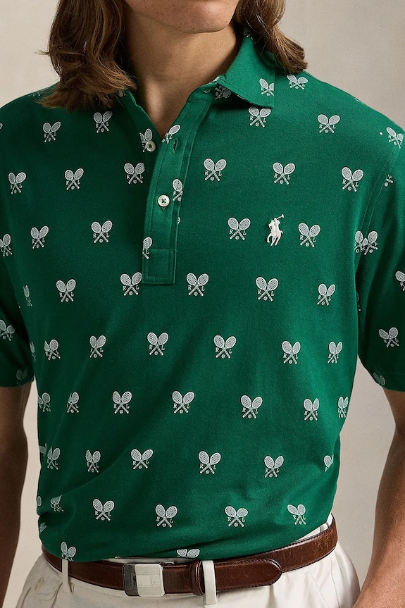Polo Ralph Lauren polo bawełniane Polo Shirt zielony 710964977