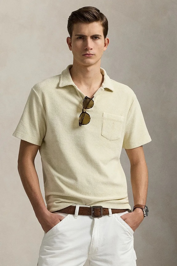 Polo Ralph Lauren polo bawełniane Polo Shirt bawełna beżowy 710965382