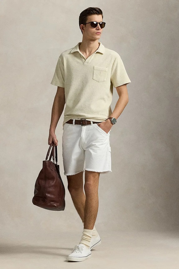 Odzież Polo Ralph Lauren polo bawełniane Polo Shirt 710965382 beżowy