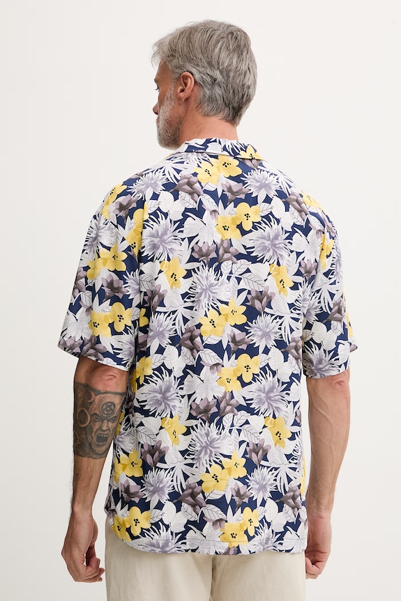 Îmbrăcăminte HUGO cămașă de plajă pentru bărbați BEACH SHIRT RELAXED 50540065 galben
