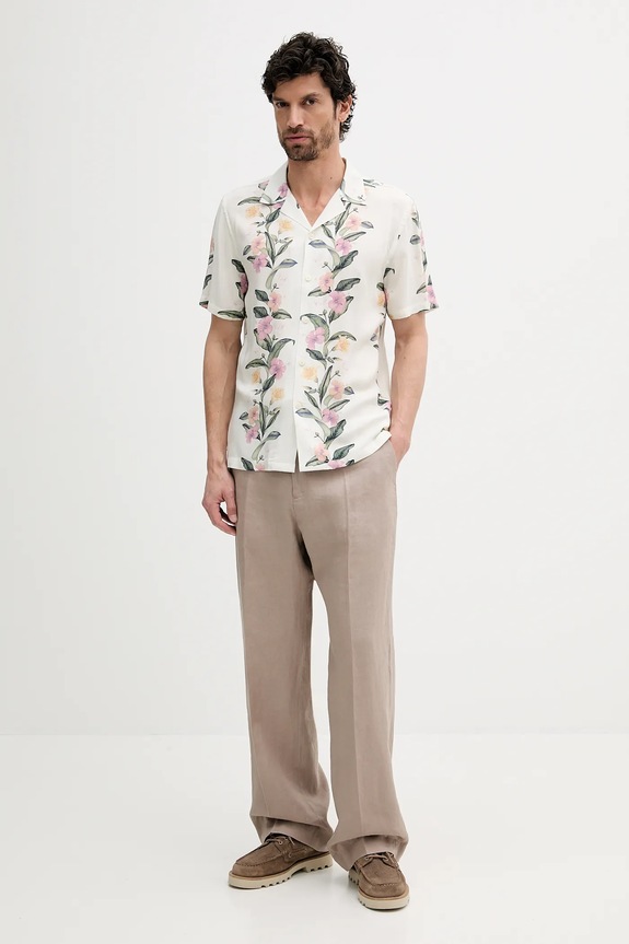 Πουκάμισο Lindbergh 30.203747.OFF.WHITE λευκό SS25
