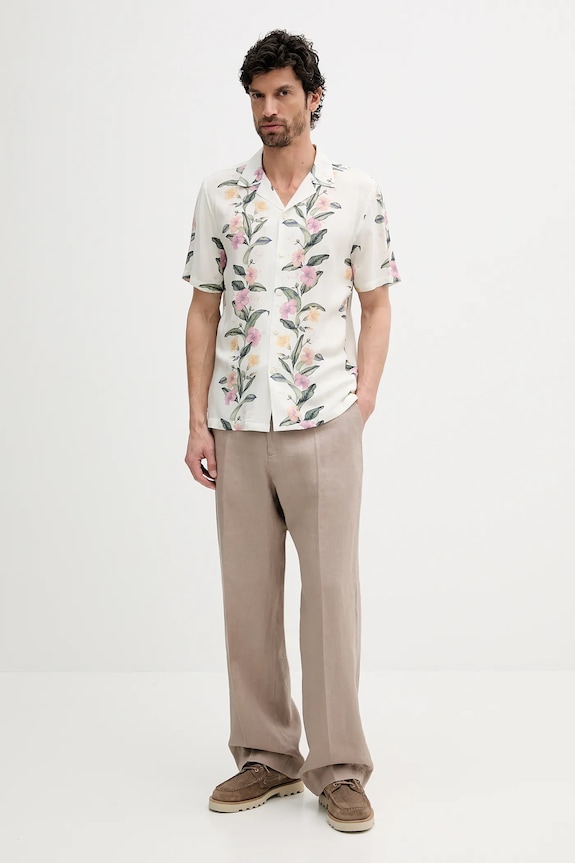 Πουκάμισο Lindbergh 30.203747.OFF.WHITE λευκό SS25