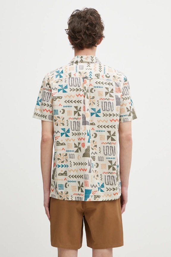 Oblečení Bavlněná košile Columbia Pine Canyon Short 2037171 béžová