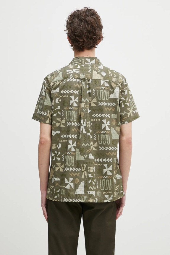 Oblečenie Bavlnená košeľa Columbia Pine Canyon Short 2037171 zelená