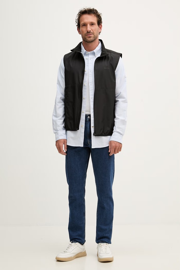 Barbour košulja muška od pamuka Striped Oxtown Tailored Shirt MSH5303 plava SS26