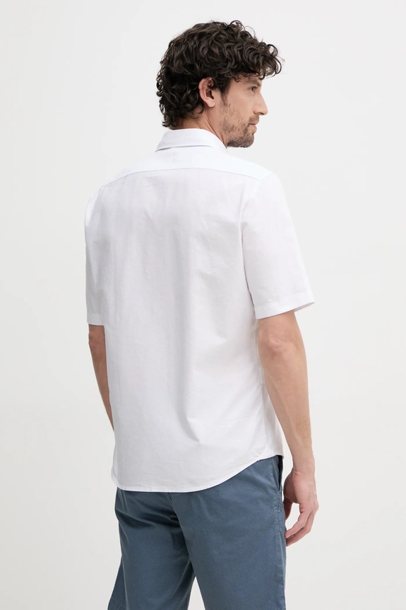 Oblečení Bavlněná košile BOSS Orange 50537332 bílá