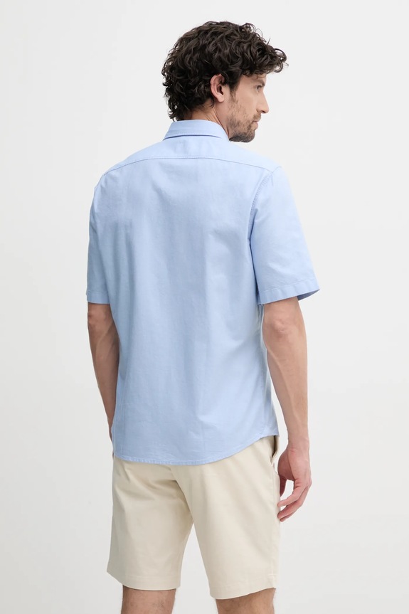 Abbigliamento BOSS Orange camicia in cotone 50537332 blu