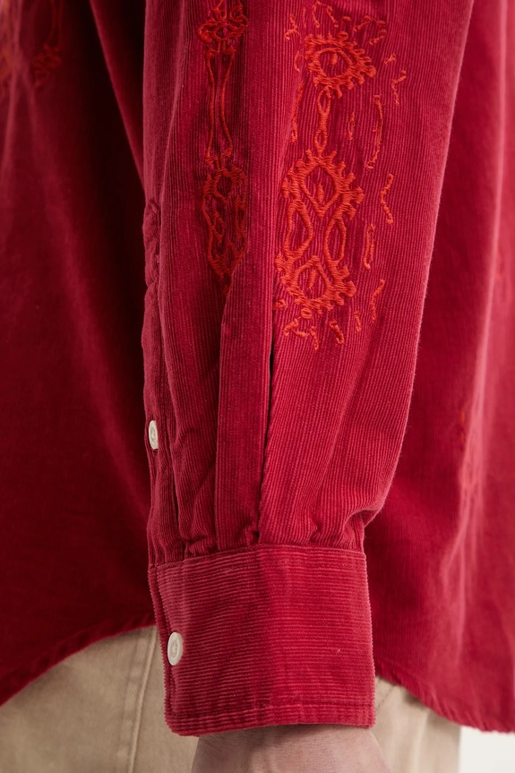 Desigual camasa din velur CORDUROY 25SMCW04