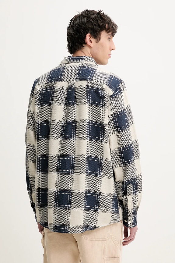 Odzież Desigual koszula bawełniana LUMBERJACK 25SMCW08 granatowy