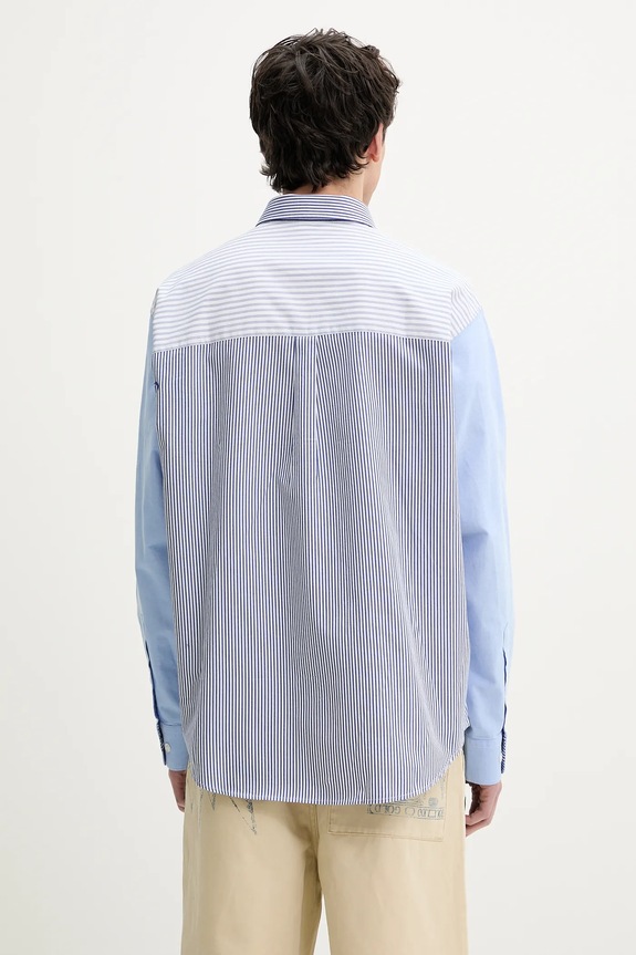 Abbigliamento Desigual camicia in cotone BANKER 25SMCW09 blu