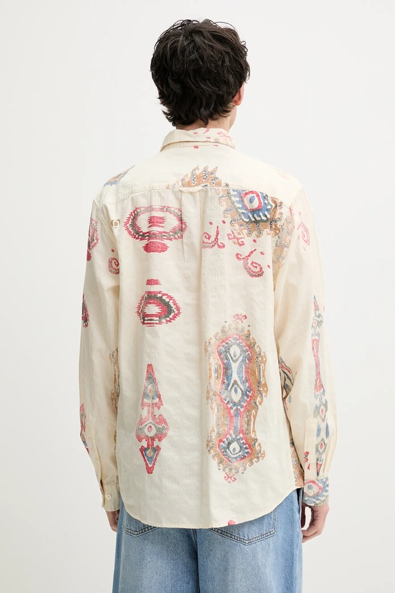 Abbigliamento Desigual camicia in cotone IKAT 25SMCW14 beige
