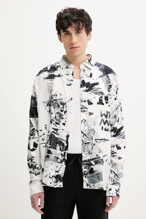 Desigual camicia MOTO lunga bianco 25SMCW19